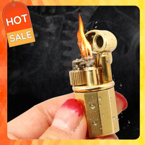 Hộp quẹt bật lửa xăng đá bằng đồng thủ công Z65 thiết kế nhỏ gọn vô cùng độc đáo - bật lửa xăng - bật lửa độc (KHÔNG CHỨA XĂNG GAS)