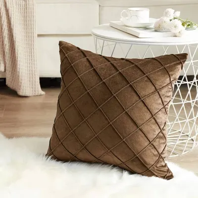 Ready Stock!!!♥Hot♥ MM 99- velvet sofa pillowcase sofa cushion cover baldu fabric sarung bantal 45x45cm