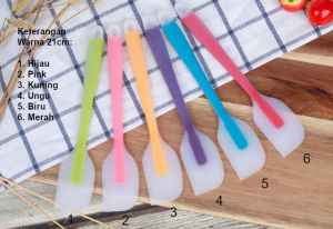 Spatula Silikon Food Grade Sendok Kue Tahan Panas Semi Transparant