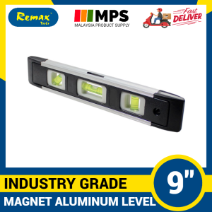 Remax Aluminium Level with Magnet Spirit level Timbang Air Pengukur Rata 9 inch (LOCAL STOCK)