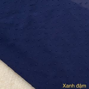 Vải Voan Hạt Xanh Nổi Khổ 1m1 - Chất Mỏng Không Giãn - May Đầm Xòe Áo Kiểu Pha Phối