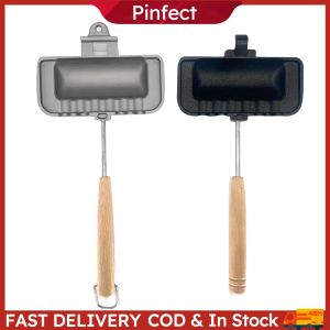 Heavy-Duty Double-Sided Sandwich Frying Pan Non-Stick Skillet Suitable for Gas Cookers Kitchen Tools