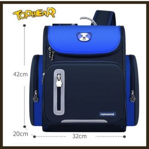 Balo cho bé trai bé gái cấp 1 Topbear  kiểu dáng đẹp siêu nhẹ chống nước chống gù lưng cho học sinh tiểu học đi học thêm buổi tối có phản quang phát sáng an toàn cho bé T6306 Tặng quà 25k