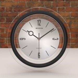 Jam Dinding Edison Sweep ES 18 AL B2 Diameter 310mm 31cm