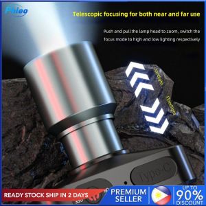 Powerful Headlamp Super Bright LED Headlight USB Rechargeable Headlamp - 3 Light Modes Adjustable IPX7 Waterproof for Camping