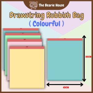 ♡SG New Arrival♡ (Drawstring Garage Bag Trash Bag Dustbin Bag Plastic Bag)