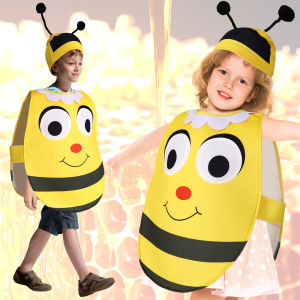 Halloween kids cosplay composite sponge doll costume cat bee tomato pumpkin cosplay out costume