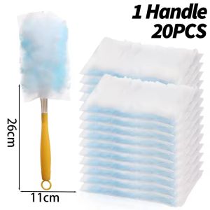 30Pcs Disposable Dusters Refills 180 Degree Electrostatic Dust Removal Brushes Replacement Head For Home Office Ceiling Fans Blinds