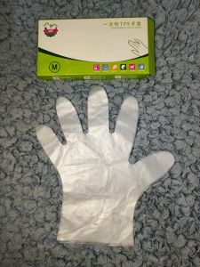 BOSSLU Sarung Tangan isi 100 pcs TPE Sekali Pakai Diposable TPE Gloves