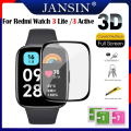 Miếng dán bảo vệ màn hình Redmi Watch 3 Lite Phim bảo vệ toàn diện Redmi Watch 3 Active Đồng hồ thông minh 3D HD Film. 