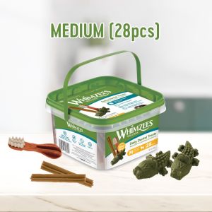 Whimzees Variety Value Box - Natural Dog Daily Oral Care Dental Chew Treats 840g | 4 Sizes