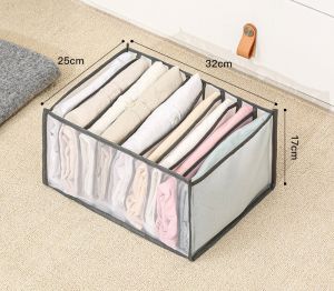 💥🎁Free Gift🎁💥 Home New Foldable Closet Organizer For Underwear Cotton Underwear Storage Box Socks Bra And Panty Drawer Organizer Drawer