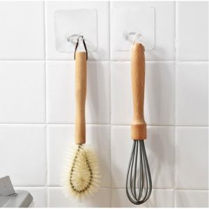 Transparent Power Socket Holder WIth Sticker Bracket 透明电源插座无痕贴支架挂钩