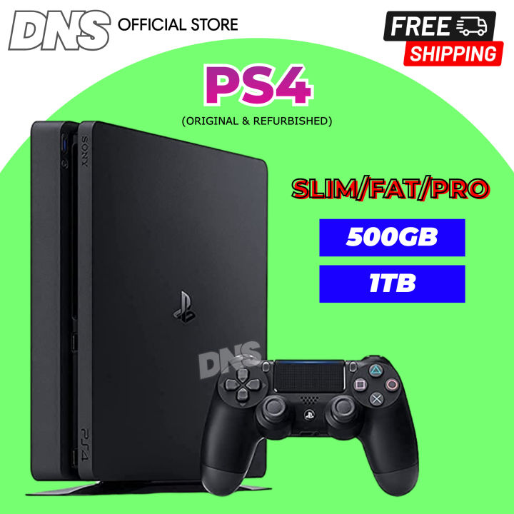 SONY PlayStation 4 SLIM/FAT 500GB 1TB PS4 With Complete Accessories 95% ...