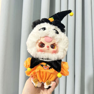 [Baby clothes only] 20cm baby three-year-old baby clothes three generations of big cute series plush doll one-piece bell Halloween clothes