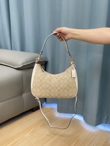 Hot Sale!!Hot Sale! 2026 new for Shoulder Bags Woman Korean Style Original Classic Official Store Womens Teri Hobo 29 Large Logo Printed Canvas Handbag Single Shoulder Crossbody Bag Half-moon Bag CAA69 CV940 CJ517 CAL52