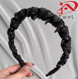 TWOL SHOP Stock no.258,1pcs Wrapped Hairband Full of Stars Korean Headwear Fashion Accessory for Women Daily Wear and Matching