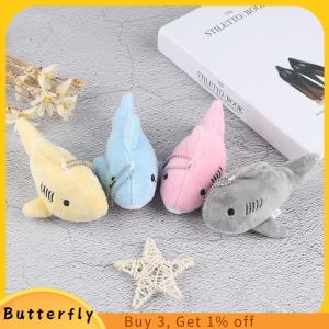 Butterfly 12ซม. พวงกุญแจตุ๊กตาฉลามยัดไส้ของเล่นจี้ขนาดเล็กของเล่นตุ๊กตา