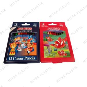 Pensil Warna Pendek Junior 12 Warna Colour Pencils Pensil Warna Murah