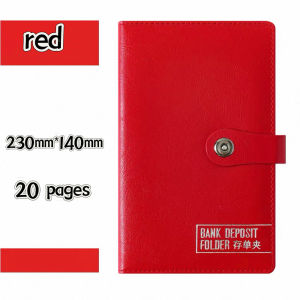 แฟ้ม สมุดออมเงิน กระเป๋าใส่สมุดบัญชีธนาคาร 3 สี หัวเข็มขัดแม่เหล็ก Book Bank Holder ATTCH