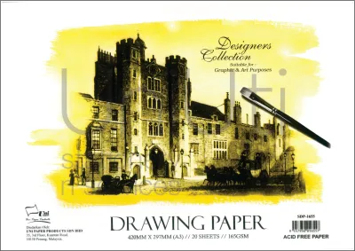 UniPaper Drawing Paper A3 165/200gsm 20s & 135gsm 40s