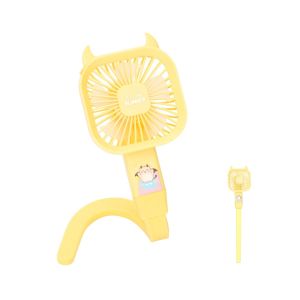 ZYJC 3 Speeds Baby Stroller Mini Fan 360° Rotate USB Charging Handheld Fan Portable Fan Stroller Accessories