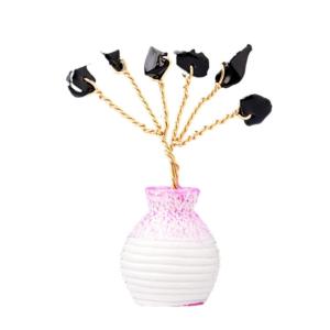 Sáng Tạo Cây Tiền Với Faux Agates Lát Cơ Sở Phong Thủy Bonsais Đá Quý Trang Trí Trang Trí Nội Thất