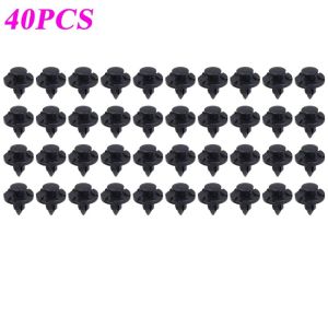 【Pphha】100Pcs 8mm Car Fender Rivet Buckle Universal Bumper Door Panel Liner Clip Black Trim Retainer Fastener Auto Accessories