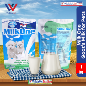 Milk One 1 kg Goats Milk Replacer puppy milk  puppy milk replacer for pets puppies puppy cats dogs goat milk