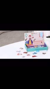 Education Kids Magnetic Puzzle DIY Children Changeable Drawing Magnetic card board