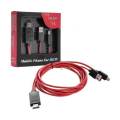 Kabel MHL HDTV Kabel HDMI HDTV 11pin Micro USB Kabel Dari Hp ke TV (PASTIKAN HP ANDA SUPPORT MHL). 
