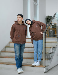 BOZZINO Sweater Hoodie Risleting / Zipper Tebal Premium Distro Pria Wanita Size M L XL XXL