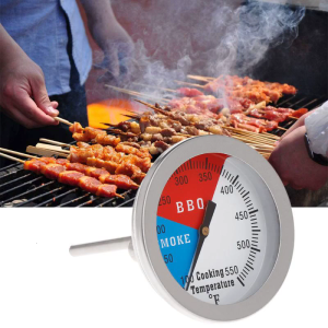 Professional BBQ Grill Thermo-meter 550F for Butterfly Mother Smoker Charcoal Heat Indicator
