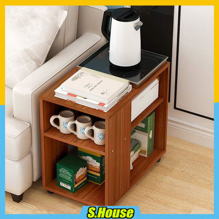 Bedroom Rak Bedside Shelf Cabinet Cupboard Drawer Bedroom Bed Table Rak Kabinet ...