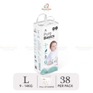 Bỉm quần Applecrumby Pure Basics M/L/XL/XXL cho bé tã quần ngày đêm thấm hút tốt - Monnie Kids