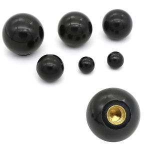 LEI Sporter Black plastic M4 M5 M6 M8 M10 M12 thread ball shaped head clamping nuts knob