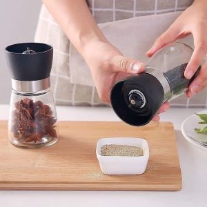 Lọ Xay Tiêu Thủy Tinh Cối Xay Tiêu Dụng Cụ Xay Tiêu Cầm Tay Mini Siêu Bền Tiện Lợi Bếp Sunhouse