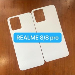 Skin Carbon Realme 8 / Realme 8 PRO Garskin Back Skin Screen Protector Handphone