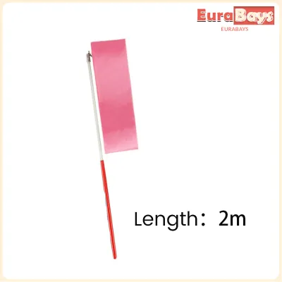 E.B. Colorful Dance Ribbon Art Gymnastic Gym Ribbons Ballet Streamer Twirling Rod Stick For Training