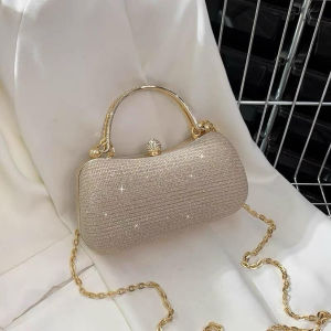 Evening Clutch Bag Woman Chain Purse Crossbody Dinner Bag Glitter Elegant Handbag Beg Tangan Wanita Murah