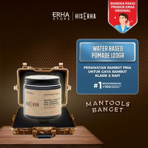 HISERHA Waterbased Pomade 120g - Pomade Waterbased