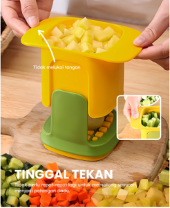 Pemotong Sayur / Alat Pemotong Kentang Wortel Alat Pengiris Bawang Dadu / Chopper Sayuran / pisau pemotong sayuran