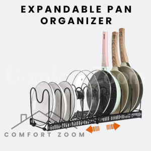 Expandable Pan Organizer Pot Rack Lid Holder