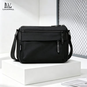 LouisWill Mens Shoulder Bag Fashion Messenger Bag Travel Bag Business Bag Large Capacity Cross Body Bag Waterproof Lightweight Casual Bag Leisure Sport Street Bag for College Student