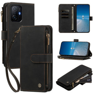 Flip Leather Zipper Wallet Case For Xiaomi 11T 12T 13T 14T 11 Lite Redmi 15 A7 A5 17C 15C 14C 13C 12C 10C 10A A2 A1 12 13 10 4G Cards Phone Cover
