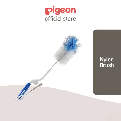 Pigeon 2 In 1 Bottle And Nipple Nylon Brush (Rotary)