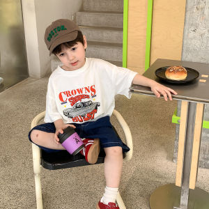 Áo thun cộc tay bé trai AMBB Áo pull trẻ em size đai kunkid