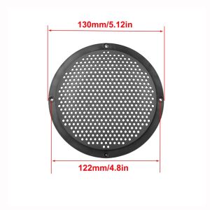 WXUZGC168 Plastic Audio Speaker Cover 5/6/8/10 Inch Black Speaker Grill Mesh Circle Horn Speaker Guard