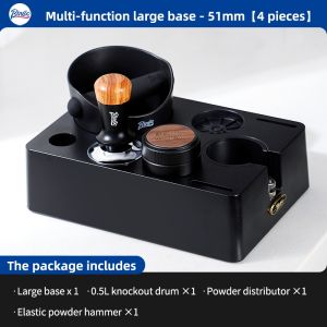 BINCOO Coffee Tamper Base Set Coffee Distributor Portafilter Espresso Machine Utensils Accessories Holder Coffe Set 51MM/58MM