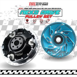 MOKOTO ELITE NEXO DRIVE PULLEY SET 13.5 DEGREE FOR CLICK/NMAX/AEROX/ BEAT FI/M3 /GEAR/ADV/PCX RACING CVT AND DRIVE FACE